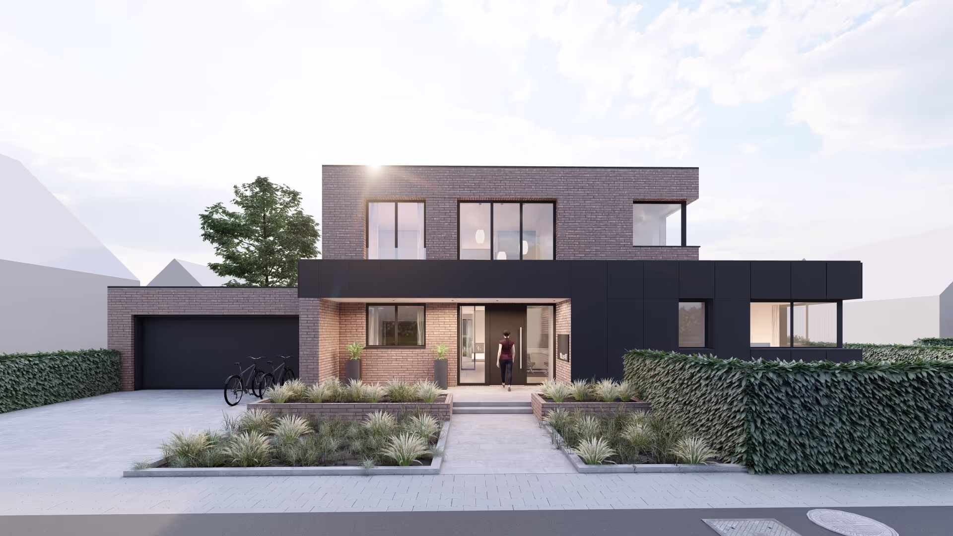 642ae8afd2f3970a7620a7dc Architekturbuero Toebben Flachdachhaus Neubau Architekt Modern