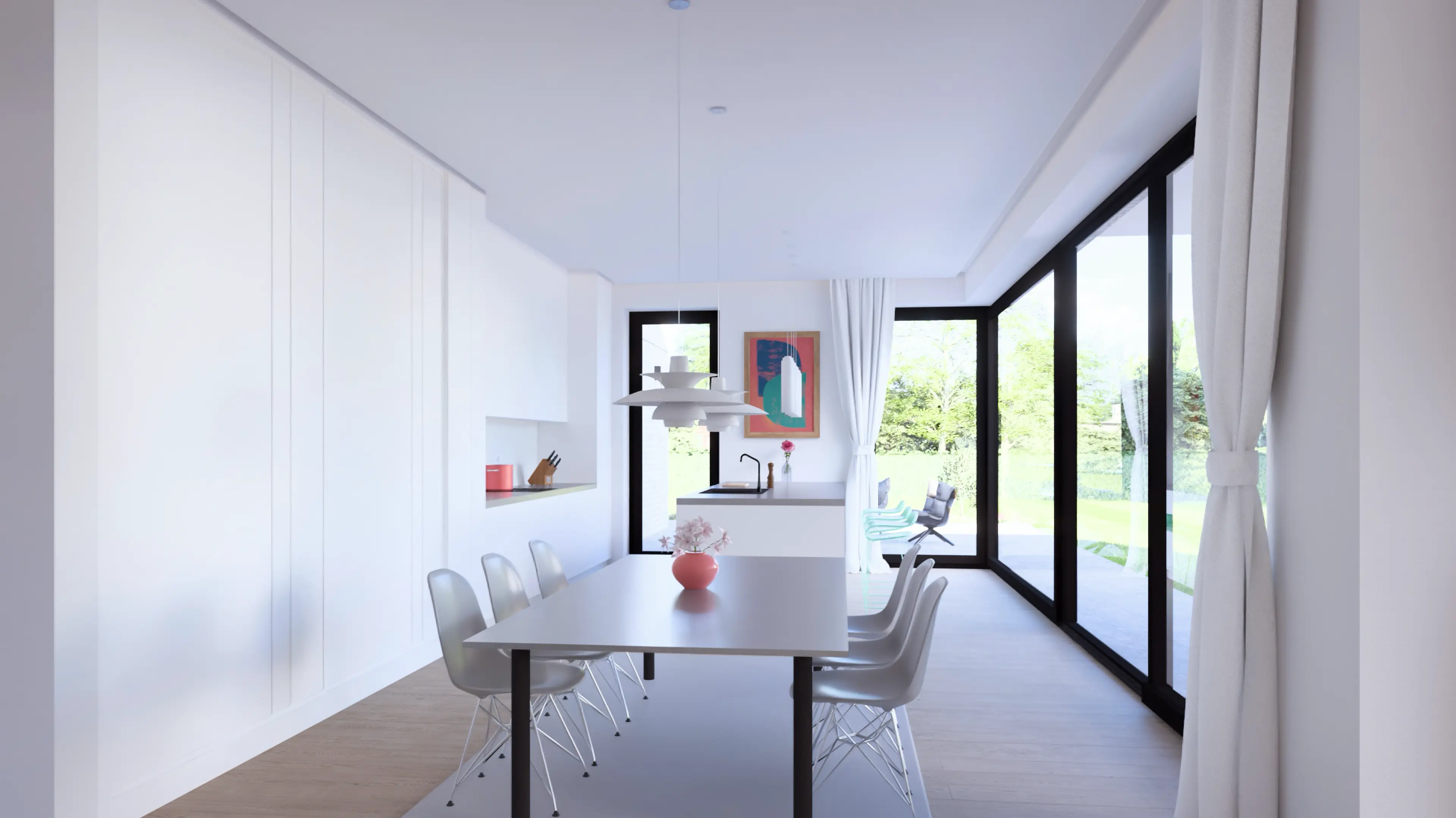 B2 modernes flachdachhaus im bauhausstil architekturbuero toebben Muensterland 10