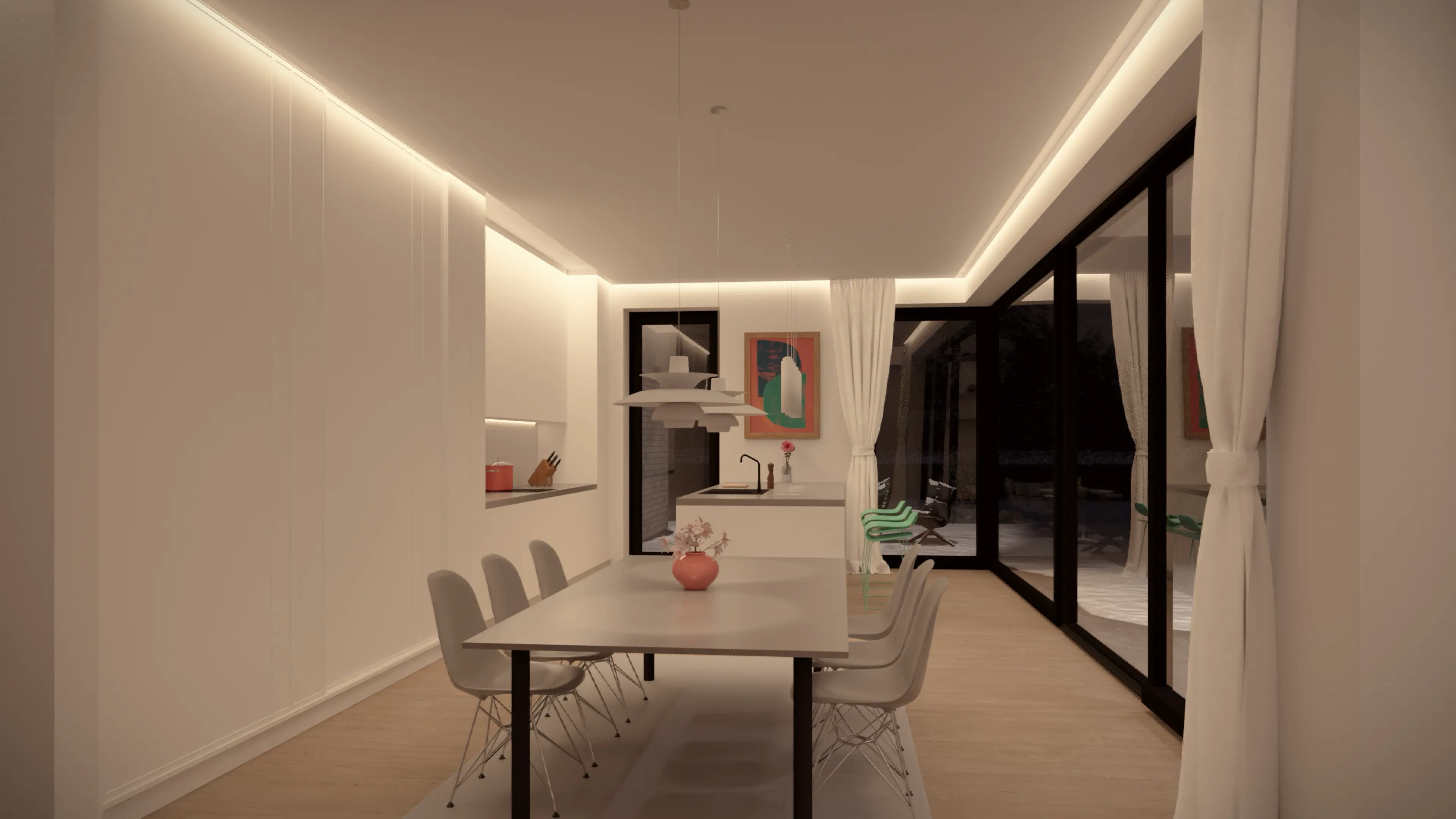 B2 modernes flachdachhaus im bauhausstil architekturbuero toebben Muensterland 11