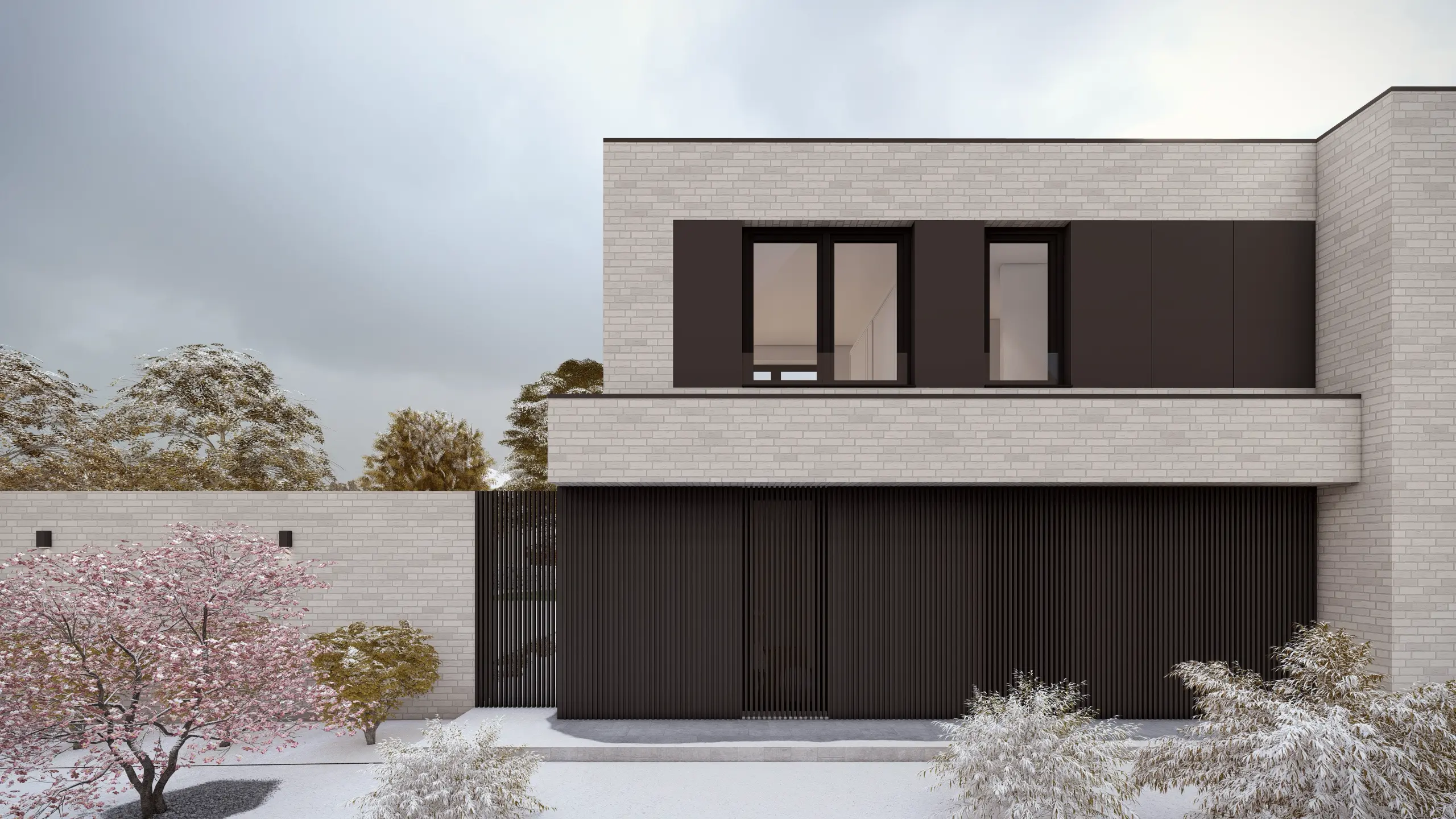 B2 modernes flachdachhaus im bauhausstil architekturbuero toebben Muensterland 4