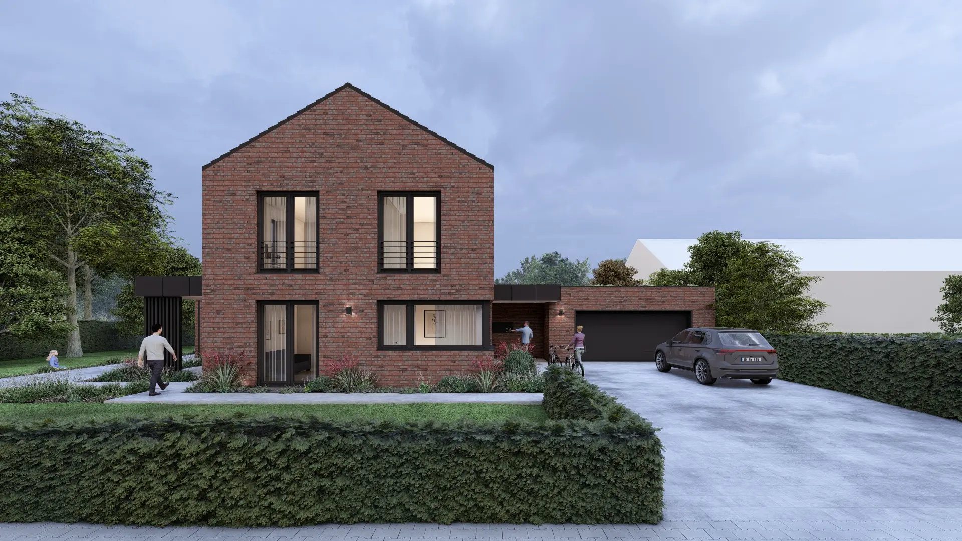 G2 einfamilienhaus mit giebelfenster architekturbuero toebben Muensterland 1