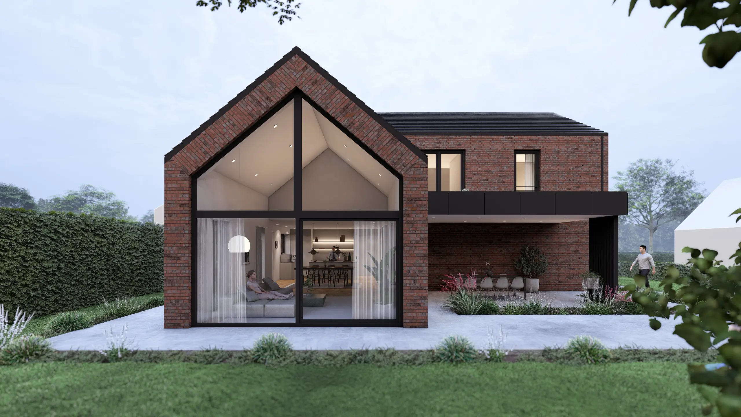 G2 einfamilienhaus mit giebelfenster architekturbuero toebben Muensterland 2