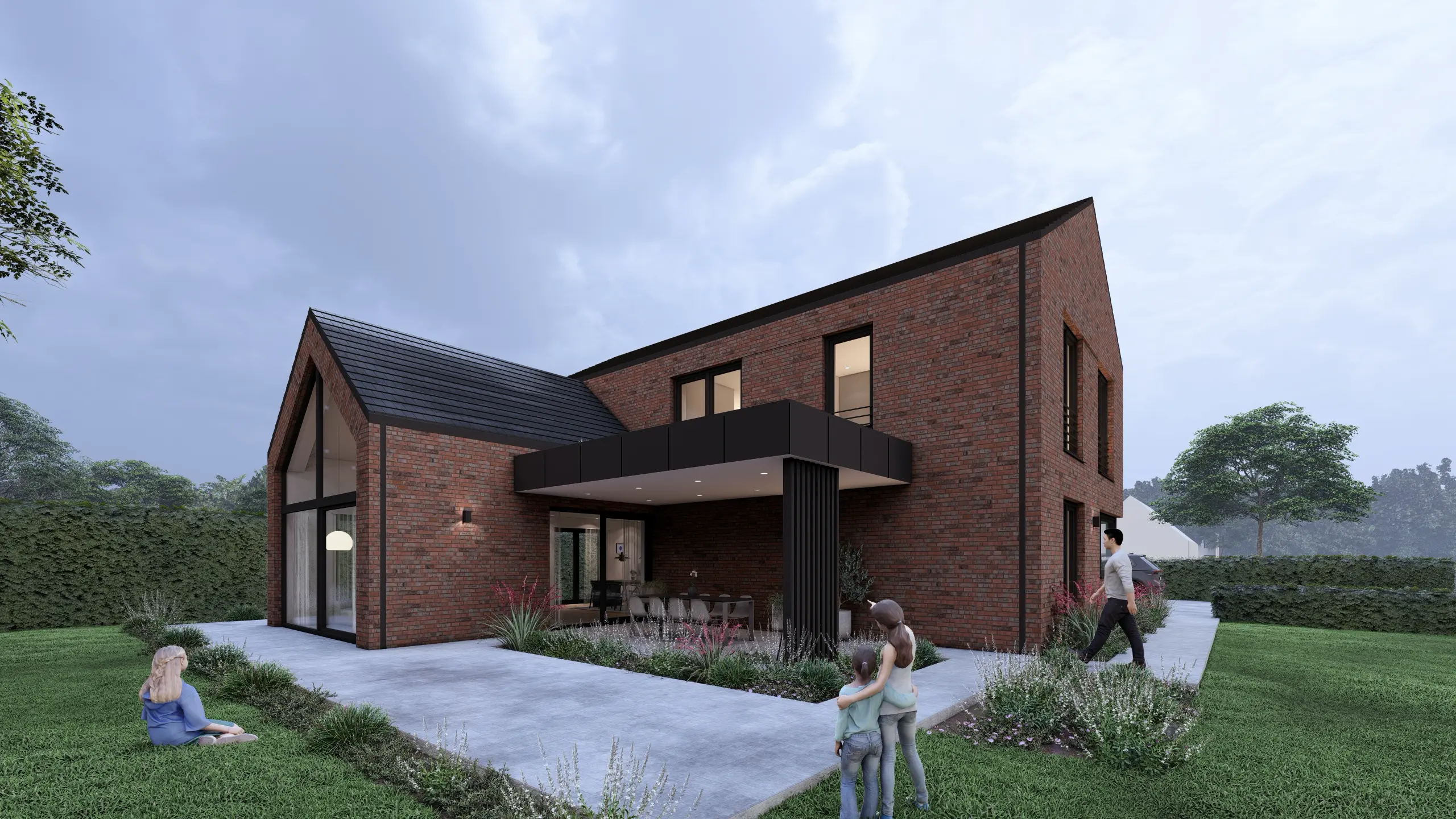 G2 einfamilienhaus mit giebelfenster architekturbuero toebben Muensterland 3