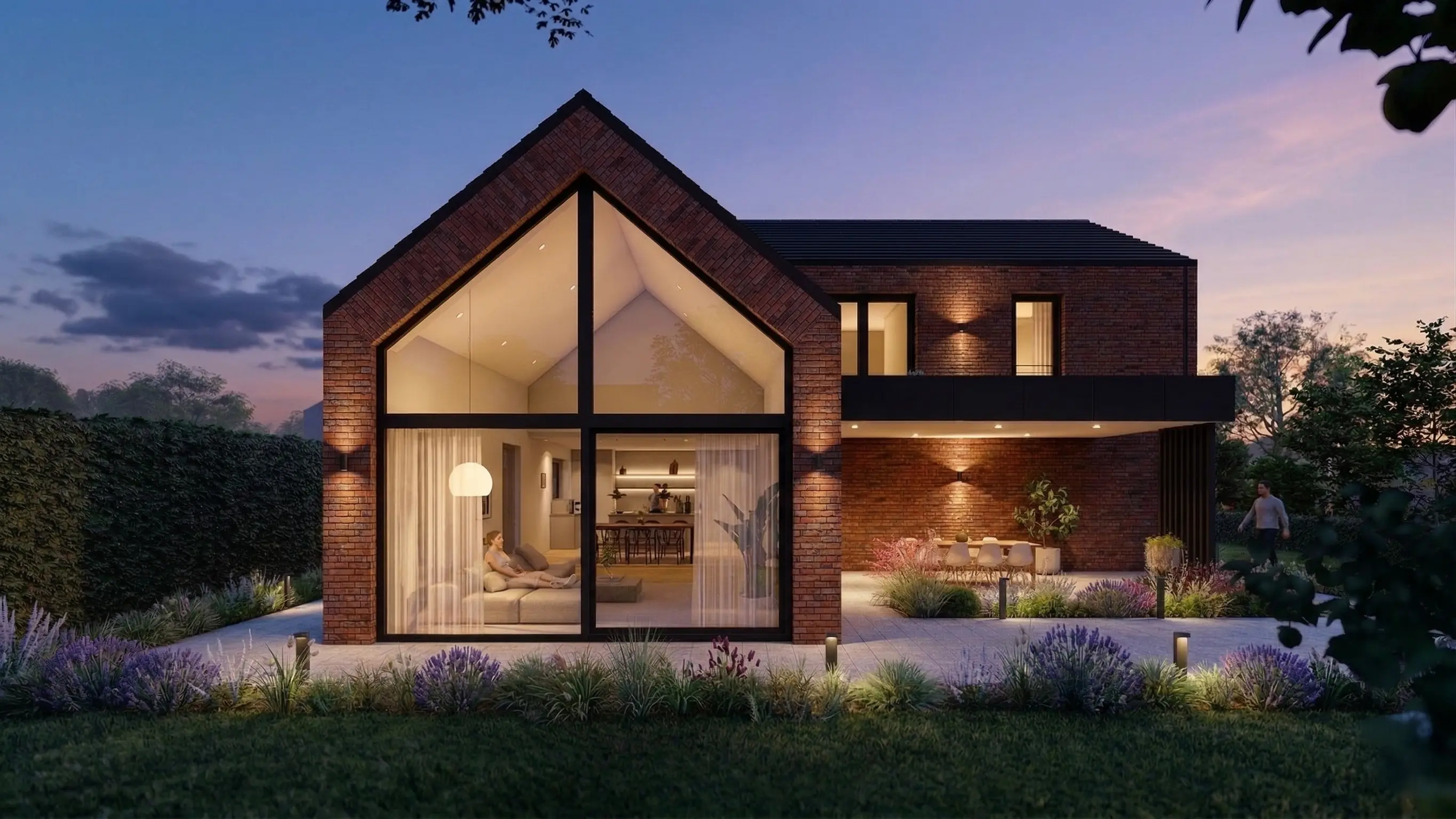 G2 einfamilienhaus mit giebelfenster architekturbuero toebben Muensterland Renderin 1