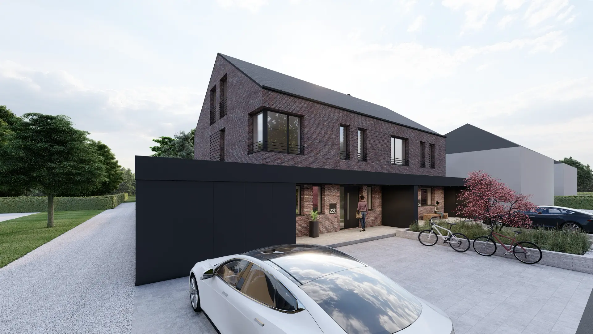 La Biosthétique modernes doppelhaus in wettringen architekturbuero toebben Muensterland 2