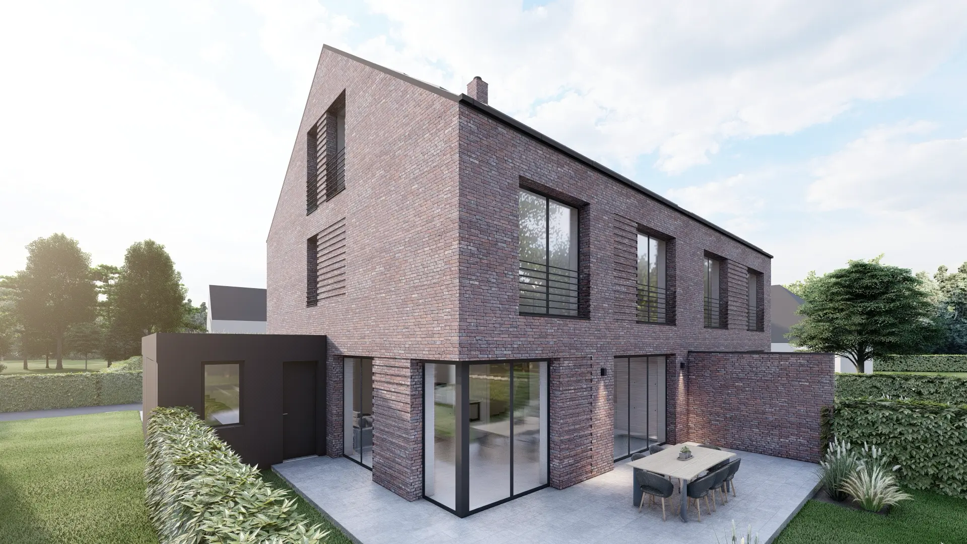 La Biosthétique modernes doppelhaus in wettringen architekturbuero toebben Muensterland 3