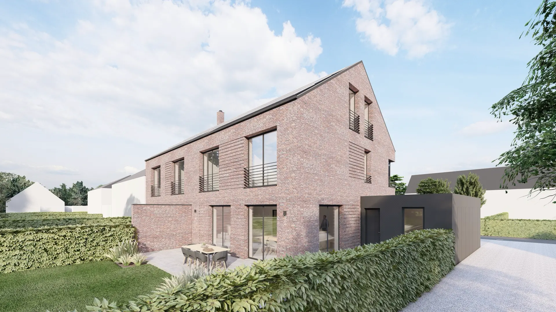 La Biosthétique modernes doppelhaus in wettringen architekturbuero toebben Muensterland 5